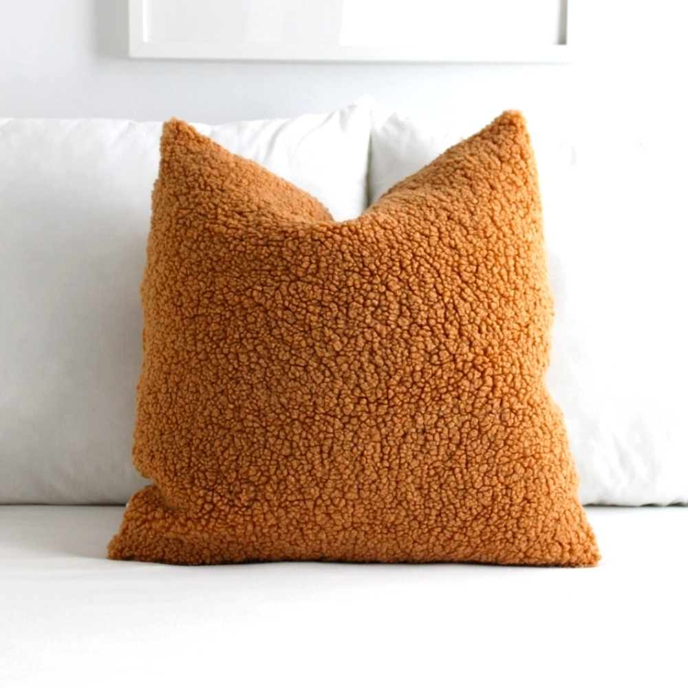 Teddy Faux Fur Throw Pillows
